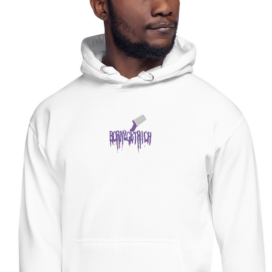 BORN2GETRICH EMBROIDERED HOODIE